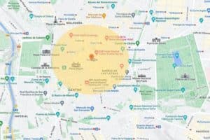 Where To Stay In Madrid Map 300x200 